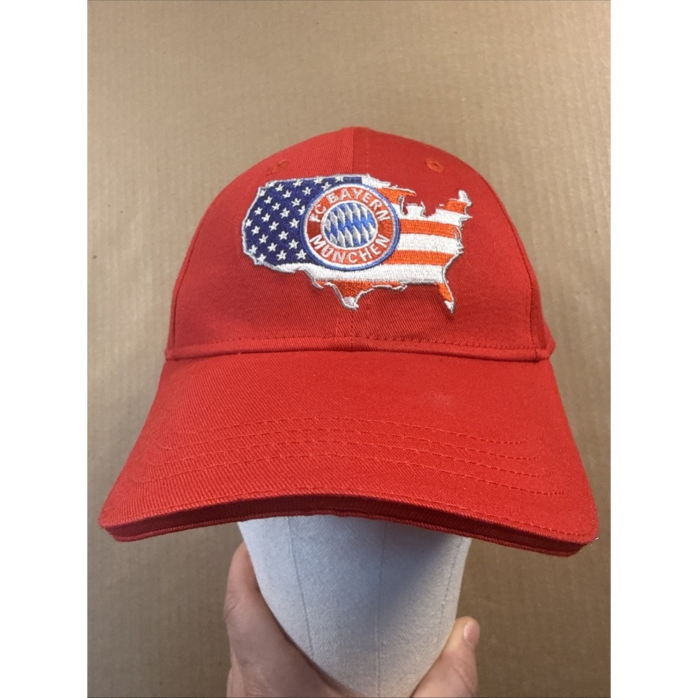 FC Bayern Munchen Munich Club Strapback Hat Soccer Embroidered USA Logo Cap